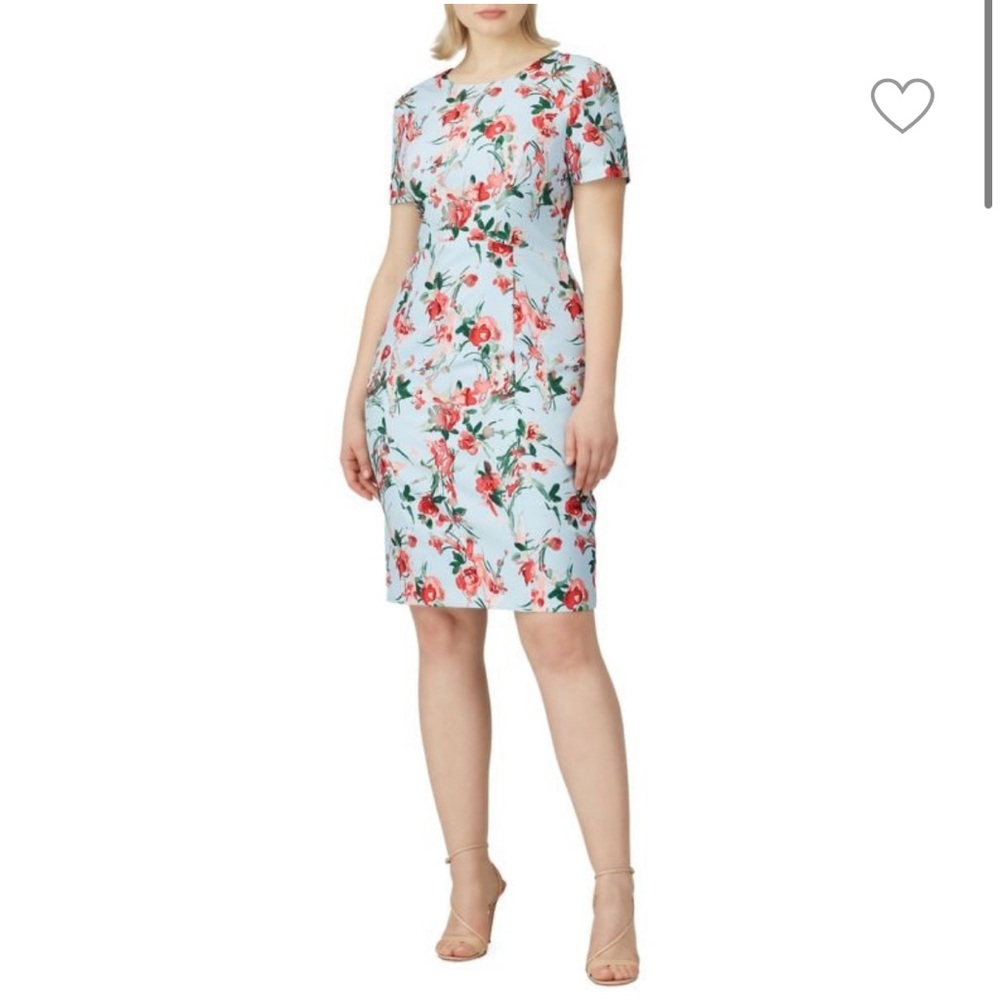 Black Halo- Jodee Floral Sheath Dress